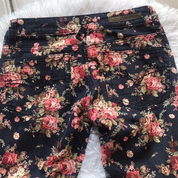 FOLDED & HUNG SLIM FLORAL PANT SIZE US 25-26 - Picture 2 of 8